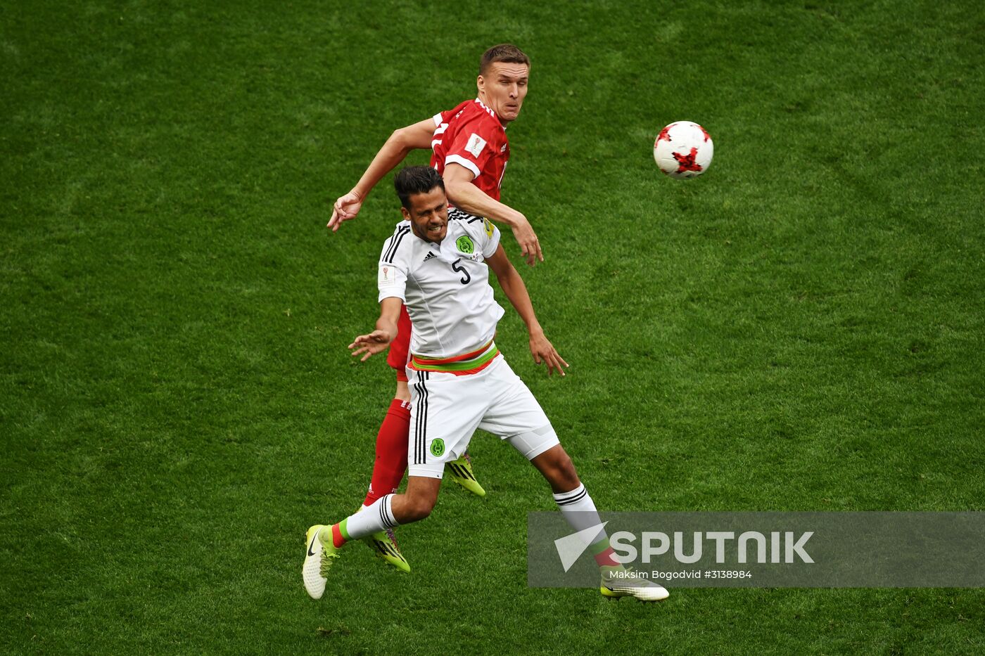Football. 2017 FIFA Confederations Cup. Mexico vs. Russia