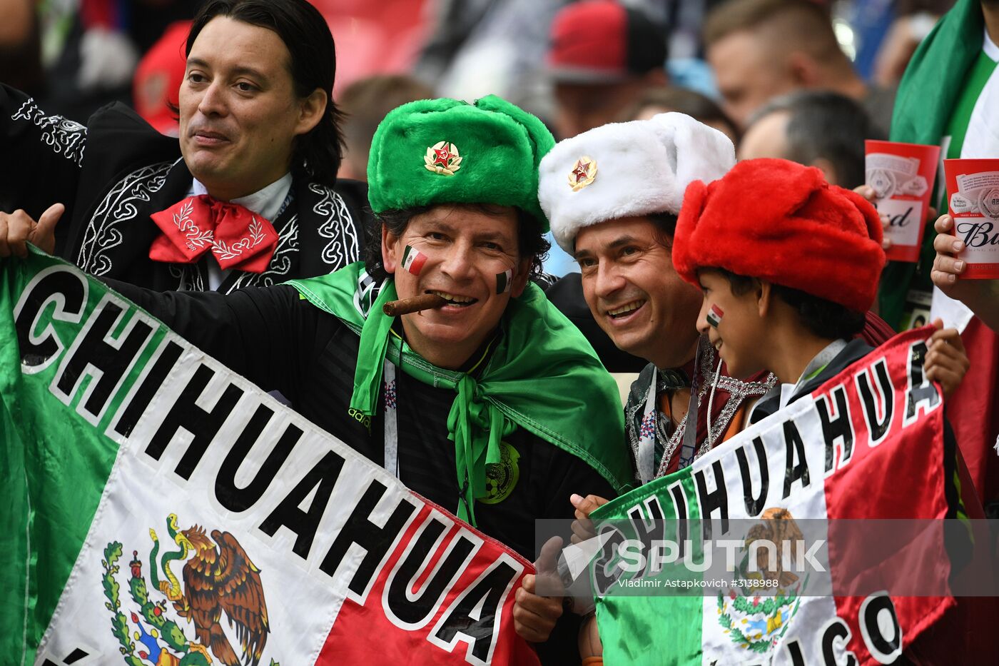 Football. 2017 FIFA Confederations Cup. Mexico vs. Russia