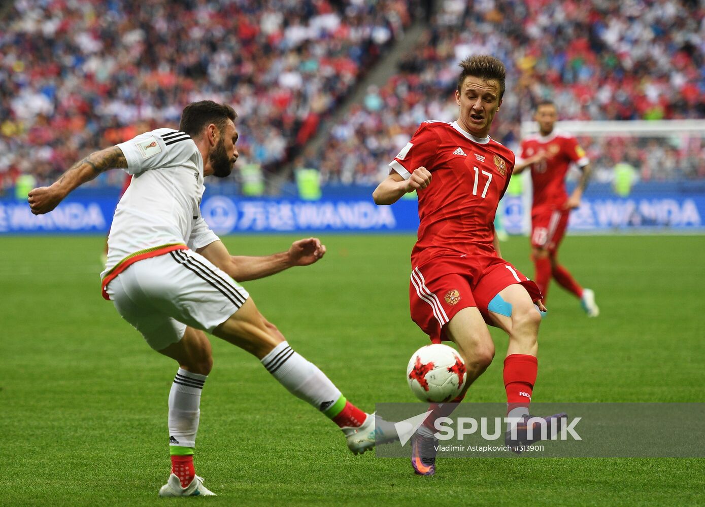 Football. 2017 FIFA Confederations Cup. Mexico vs. Russia