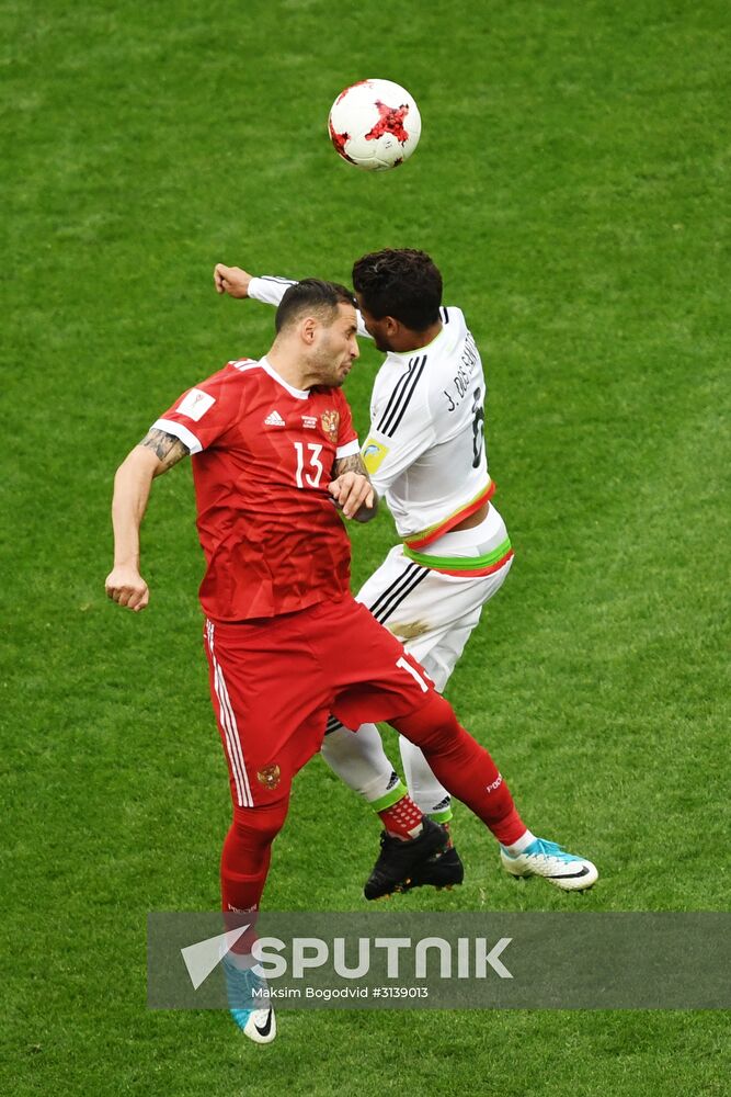 Football. 2017 FIFA Confederations Cup. Mexico vs. Russia