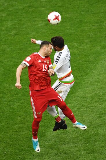 Football. 2017 FIFA Confederations Cup. Mexico vs. Russia