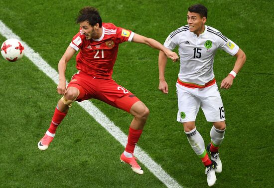 Football. 2017 FIFA Confederations Cup. Mexico vs. Russia