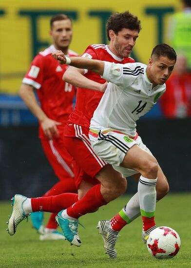 Football. 2017 FIFA Confederations Cup. Mexico vs. Russia