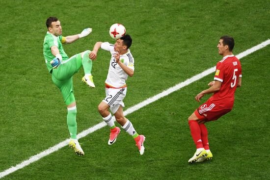 Football. 2017 FIFA Confederations Cup. Mexico vs. Russia