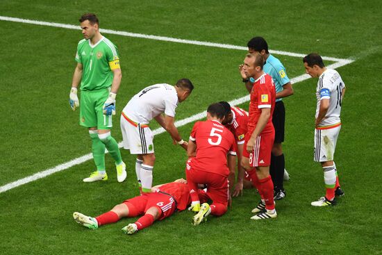 Football. 2017 FIFA Confederations Cup. Mexico vs. Russia