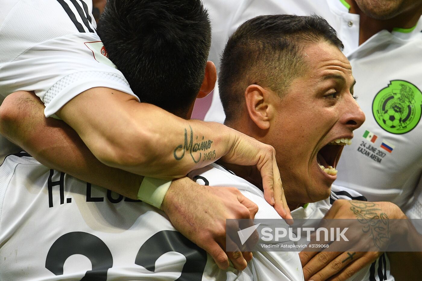 Football. 2017 FIFA Confederations Cup. Mexico vs. Russia