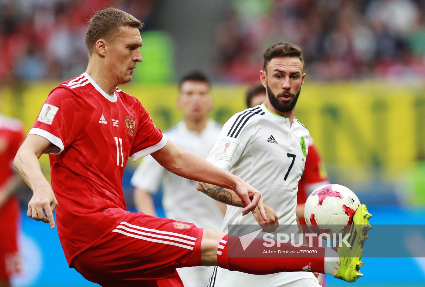 Football. 2017 FIFA Confederations Cup. Mexico vs. Russia