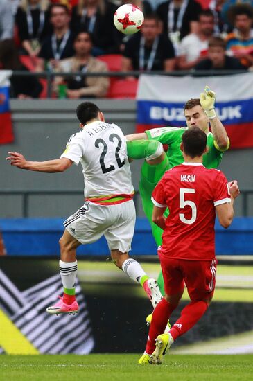 Football. 2017 FIFA Confederations Cup. Mexico vs. Russia