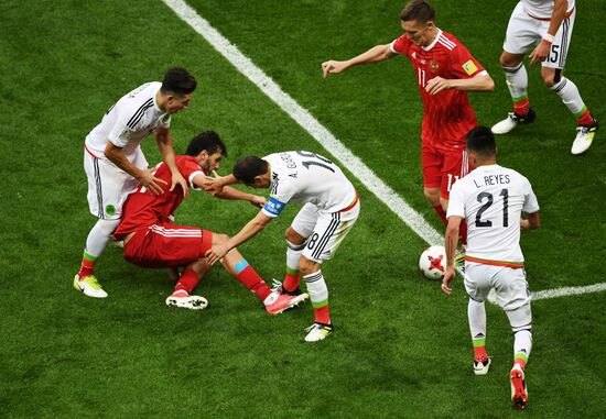 Football. 2017 FIFA Confederations Cup. Mexico vs. Russia