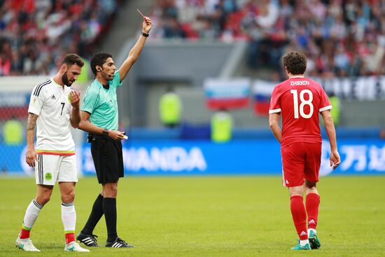 Football. 2017 FIFA Confederations Cup. Mexico vs. Russia