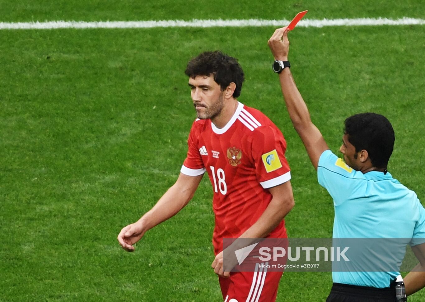 Football. 2017 FIFA Confederations Cup. Mexico vs. Russia