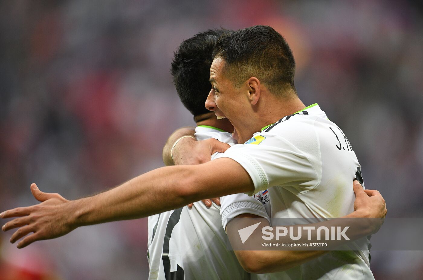 Football. 2017 FIFA Confederations Cup. Mexico vs. Russia