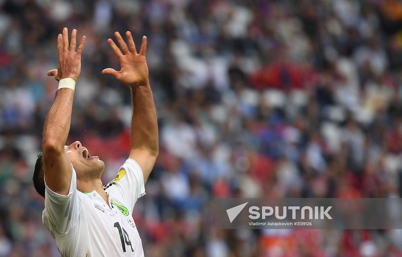Football. 2017 FIFA Confederations Cup. Mexico vs. Russia
