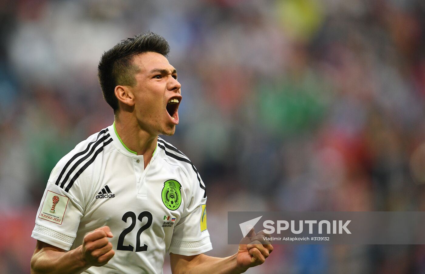 Football. 2017 FIFA Confederations Cup. Mexico vs. Russia