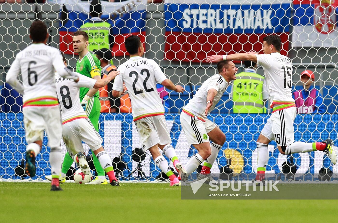 Football. 2017 FIFA Confederations Cup. Mexico vs. Russia