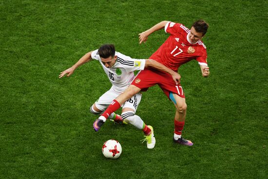 Football. 2017 FIFA Confederations Cup. Mexico vs. Russia