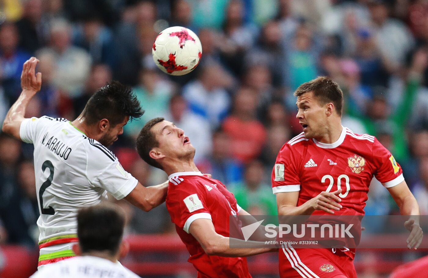 Football. 2017 FIFA Confederations Cup. Mexico vs. Russia