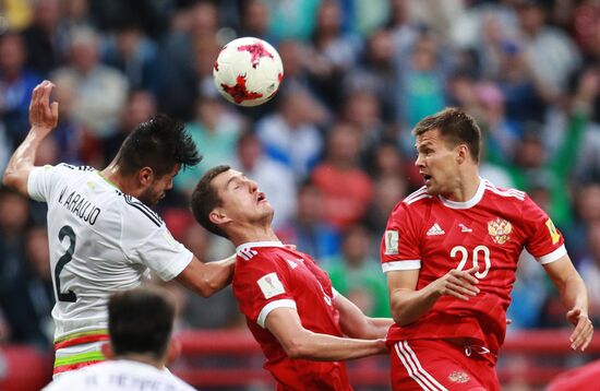 Football. 2017 FIFA Confederations Cup. Mexico vs. Russia
