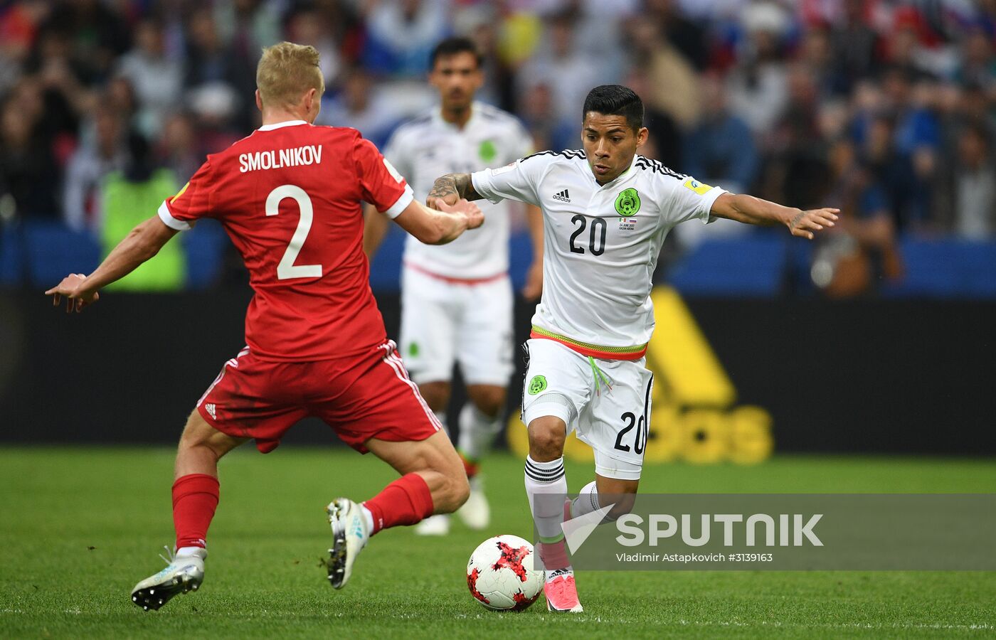Football. 2017 FIFA Confederations Cup. Mexico vs. Russia