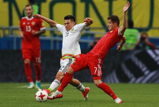 Football. 2017 FIFA Confederations Cup. Mexico vs. Russia