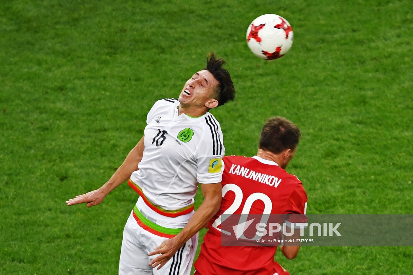 Football. 2017 FIFA Confederations Cup. Mexico vs. Russia