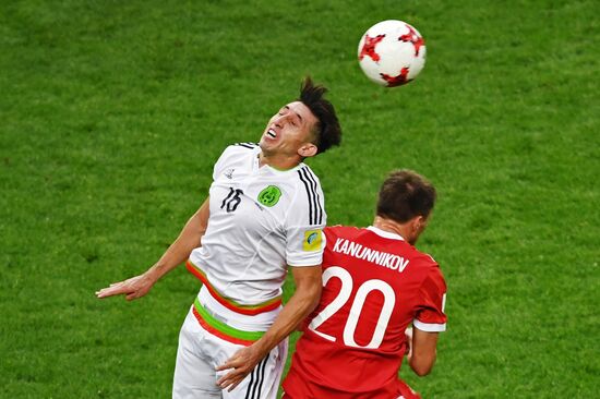Football. 2017 FIFA Confederations Cup. Mexico vs. Russia