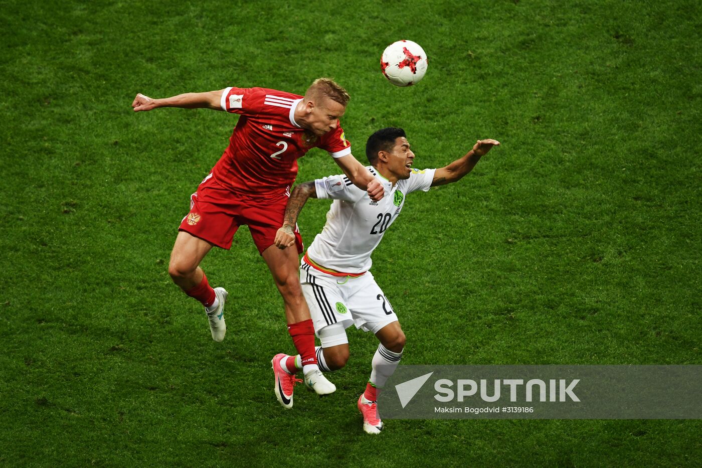 Football. 2017 FIFA Confederations Cup. Mexico vs. Russia