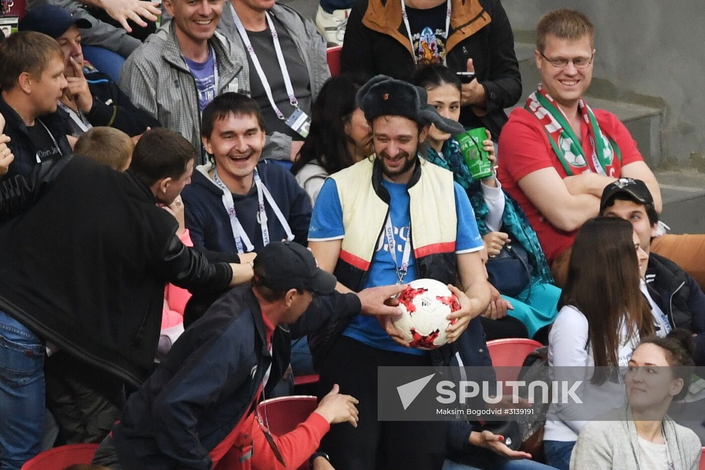 Football. 2017 FIFA Confederations Cup. Mexico vs. Russia