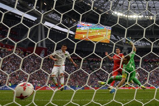 Football. 2017 FIFA Confederations Cup. Mexico vs. Russia