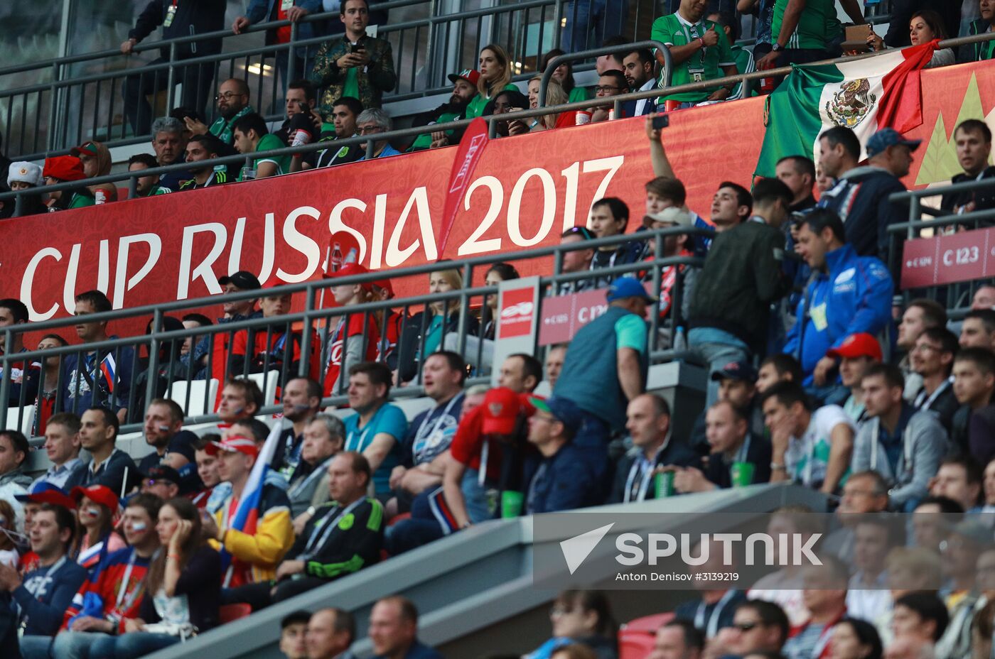 Football. 2017 FIFA Confederations Cup. Mexico vs. Russia