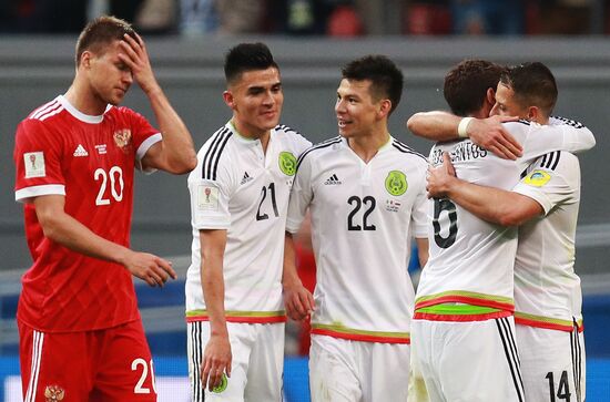 Football. 2017 FIFA Confederations Cup. Mexico vs. Russia
