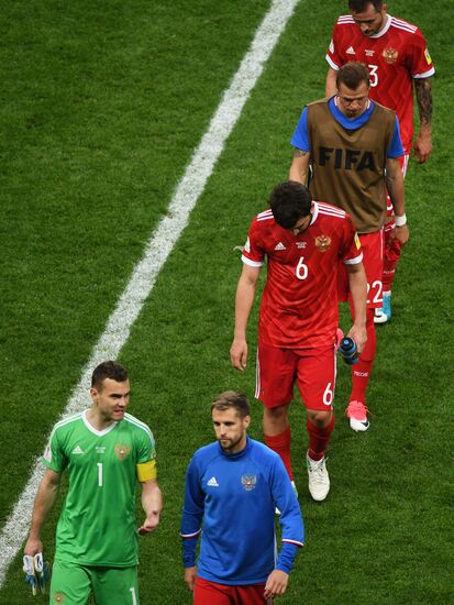 Football. 2017 FIFA Confederations Cup. Mexico vs. Russia