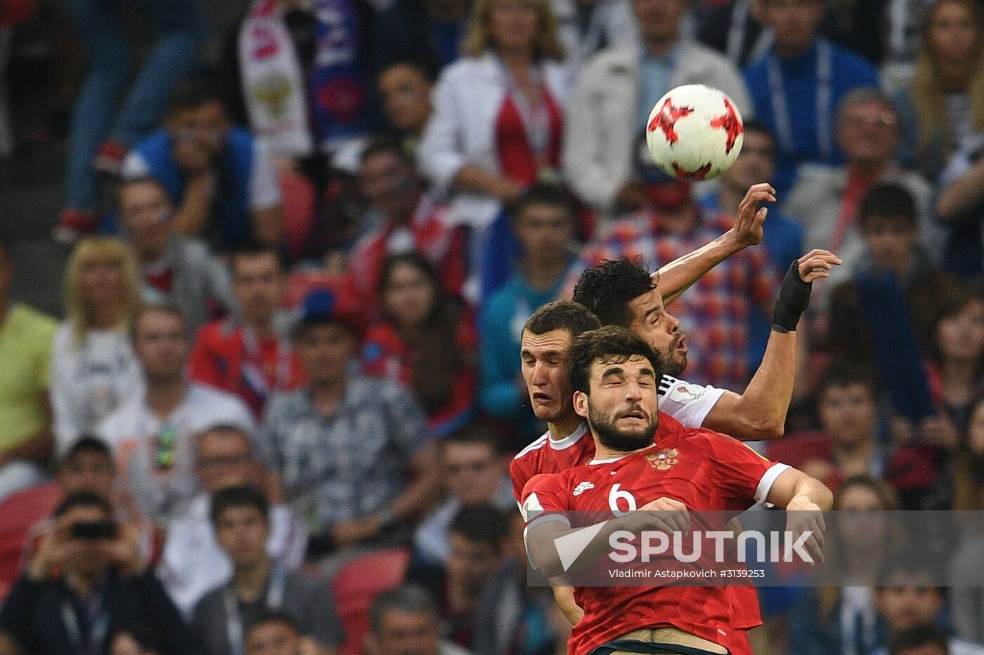 Football. 2017 FIFA Confederations Cup. Mexico vs. Russia