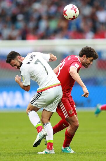 Football. 2017 FIFA Confederations Cup. Mexico vs. Russia