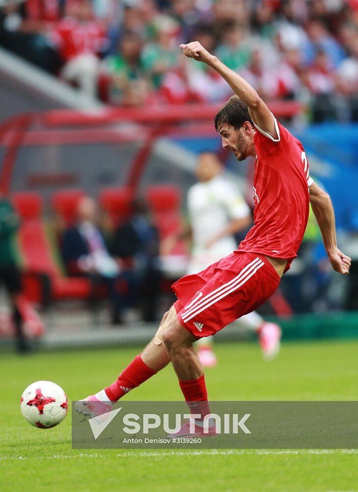 Football. 2017 FIFA Confederations Cup. Mexico vs. Russia