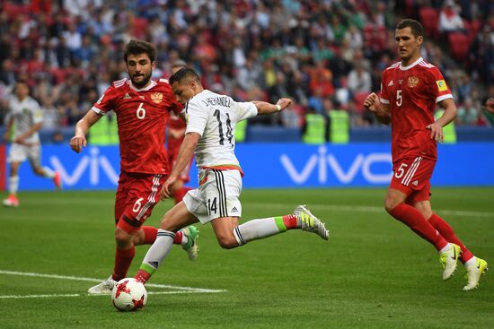 Football. 2017 FIFA Confederations Cup. Mexico vs. Russia