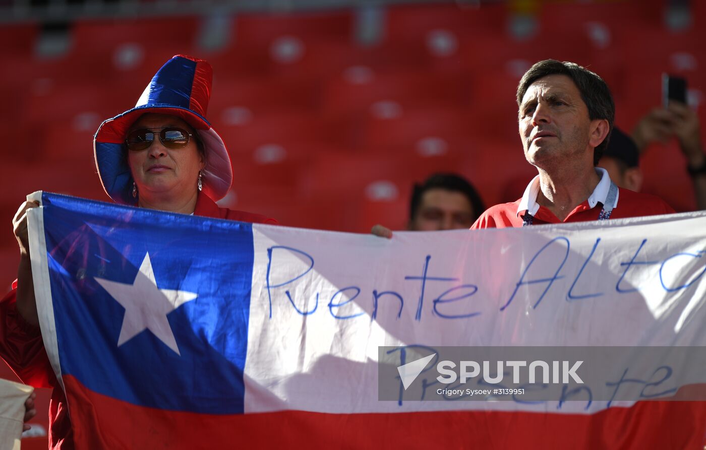 Football. 2017 FIFA Confederations Cup. Chile vs. Australia