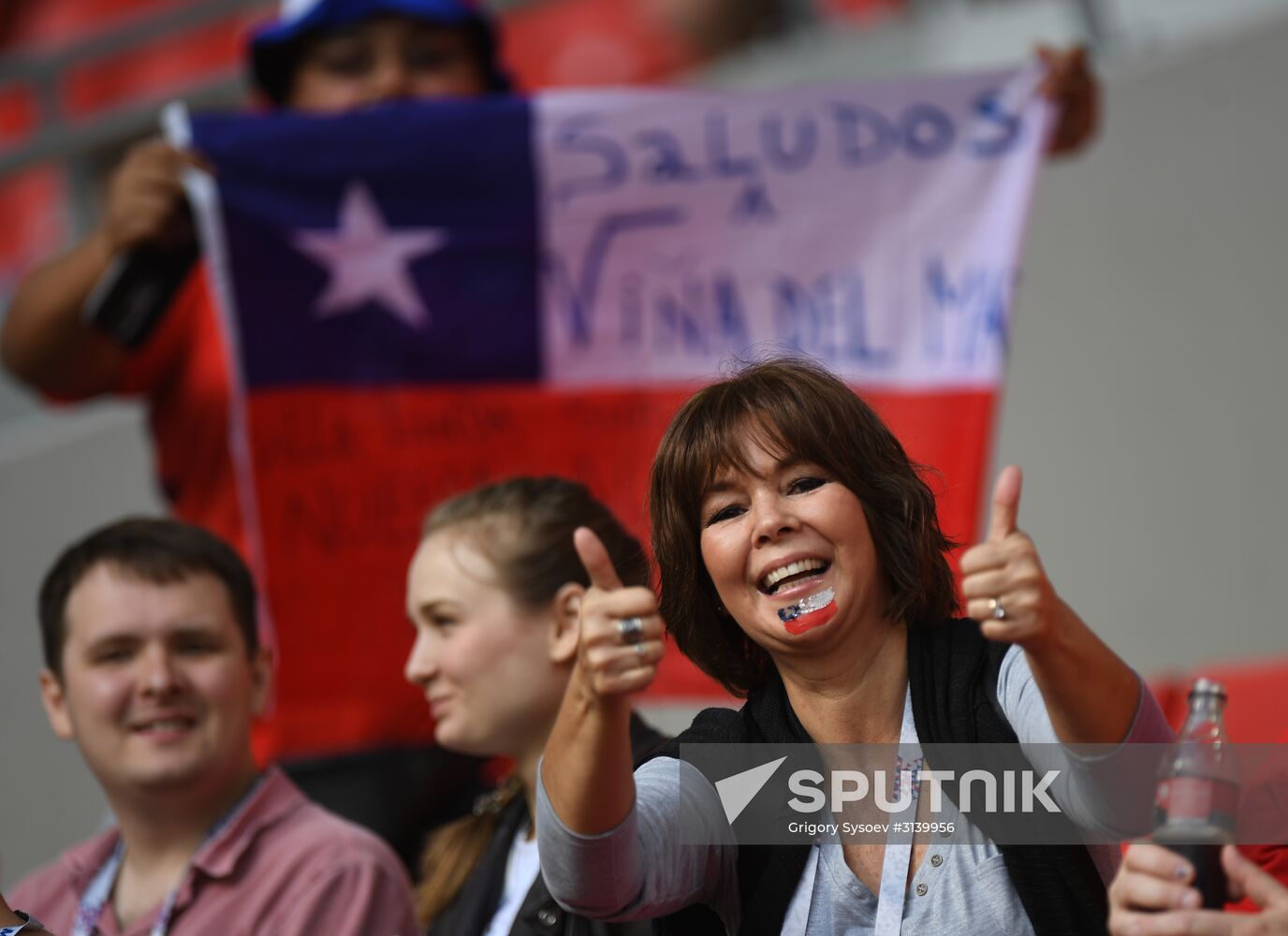 Football. 2017 FIFA Confederations Cup. Chile vs. Australia