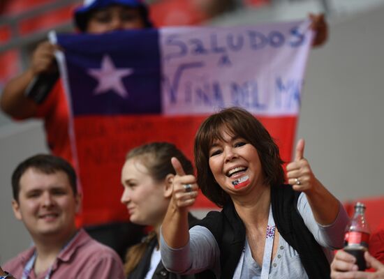 Football. 2017 FIFA Confederations Cup. Chile vs. Australia
