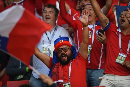Football. 2017 FIFA Confederations Cup. Chile vs. Australia