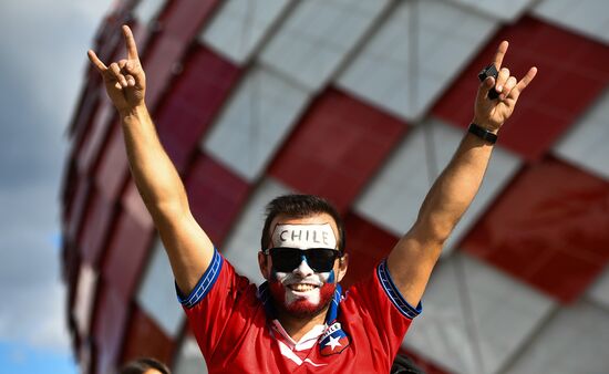 Football. 2017 FIFA Confederations Cup. Chile vs. Australia