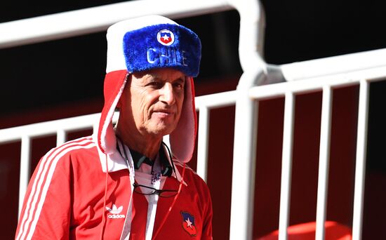 Football. 2017 FIFA Confederations Cup. Chile vs. Australia