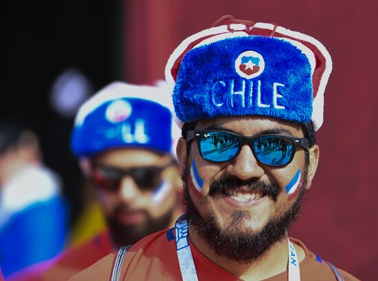 Football. 2017 FIFA Confederations Cup. Chile vs. Australia