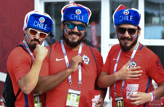 Football. 2017 FIFA Confederations Cup. Chile vs. Australia