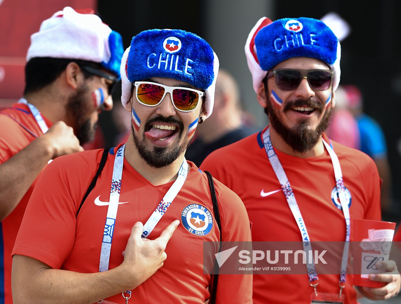 Football. 2017 FIFA Confederations Cup. Chile vs. Australia