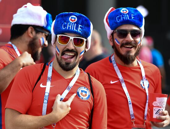 Football. 2017 FIFA Confederations Cup. Chile vs. Australia