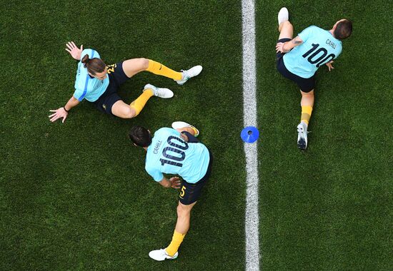 Football. 2017 FIFA Confederations Cup. Chile vs. Australia