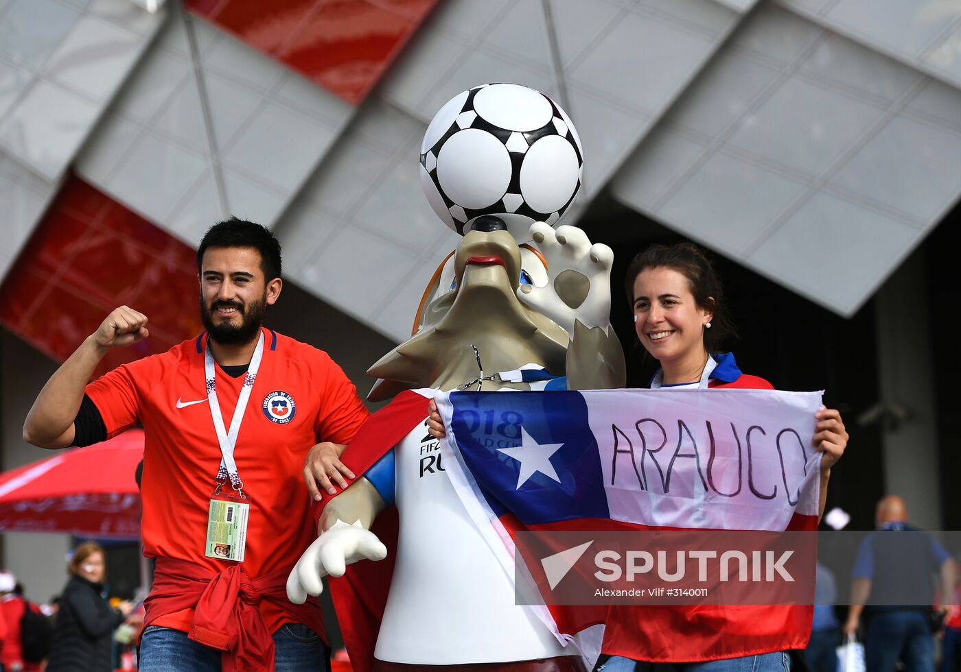Football. 2017 FIFA Confederations Cup. Chile vs. Australia