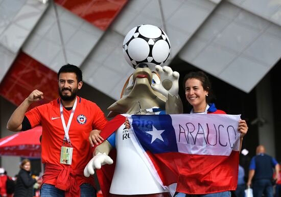 Football. 2017 FIFA Confederations Cup. Chile vs. Australia