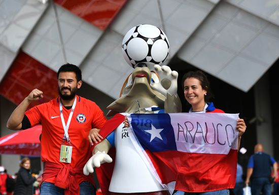 Football. 2017 FIFA Confederations Cup. Chile vs. Australia